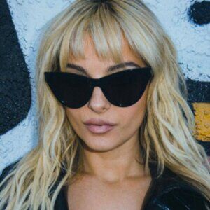 YSL Black Sunglasses, cateye frame